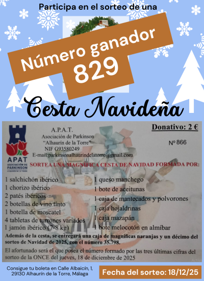 Ganador Sorteo Cesta Navidad